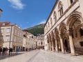 Sunny streets in front of RectorÃ¢â¬â¢s Palace, Dubrovnik